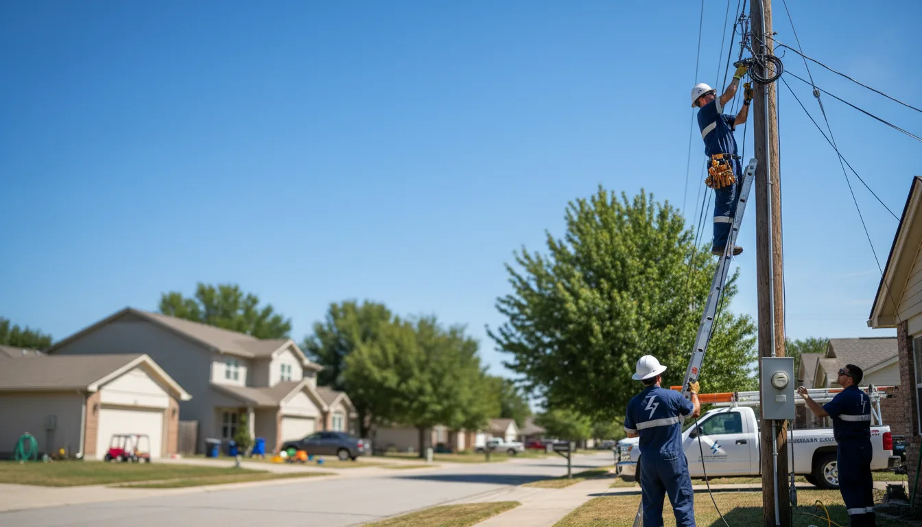 Residential electrician providing installation services in Wooldridge, MO